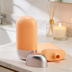 Tubo in Plastica Estrusa Rivestito in Argento per <span class=keywords><strong>Crema</strong></span> Solare, Confezione per <span class=keywords><strong>Crema</strong></span> Mani e Prodotti per la Cura <span class=keywords><strong>della</strong></span> Pelle, Flaconi Colorati per Protezione Solare - Product Image 1