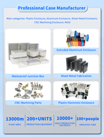 Boîtier de commande en aluminium pour PCB, boîtier de projet électronique IP54, boîtier de jonction d'alimentation DIY, petite boîte en aluminium