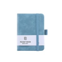 Libreta de cuero PU A6 de bolsillo con logotipo personalizado, de alta calidad, mini libreta A7 de tapa dura para negocios y estudio.