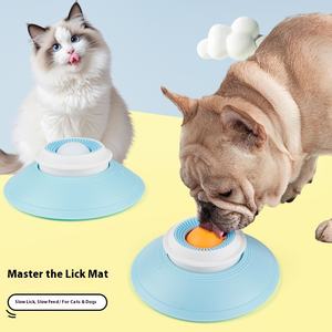 Sınır ötesi yeni çevre dostu yavaş yiyecek kasesi köpekler kediler için <span class=keywords><strong>Pet</strong></span> vantuz ile yalamak kase kaçak ped enerji tasarrufu kedi oyuncak - Product Image 4