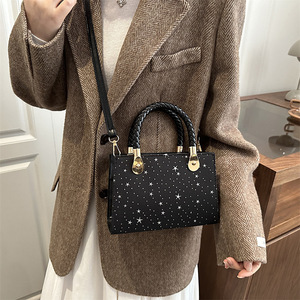 Fashion Trend Casual <b>Handbag</b> <b>Small</b> Square Zipper Closure Korean Version Retro Single Shoulder Crossbody Women - Product Image 4