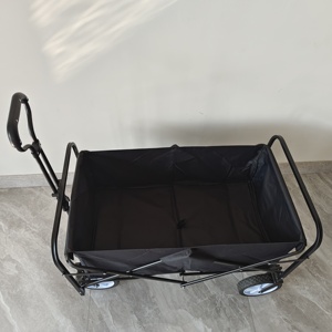 Carrito de Jardín Plegable, Portátil, Resistente, de Acero y Aluminio, con Cuatro Ruedas Bloqueables y Apilable, Ideal para Compras y Herramientas - Product Image 4
