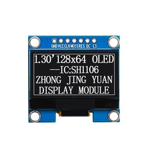 หน้าจอ OLED ขาวดำอุตสาหกรรมขนาด 1.3 นิ้ว 128*64 รุ่น SH1106 พร้อมโมดูลแสดงผลแบบอินเทอร์เฟซคู่ SPI IIC และแผงวงจร PCBA - Product Image 1