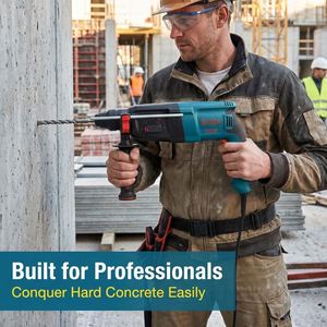 <span class=keywords><strong>Marteau</strong></span> perforateur rotatif SDS Plus BODA H9-26R 850W 26mm, 3 fonctions (perforation, <span class=keywords><strong>marteau</strong></span>, burin), 3.5J d'impact, outil électrique pour béton - Product Image 6