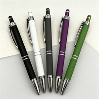 Stylos à bille métalliques à écran tactile avec revêtement par pulvérisation, vente en gros, 1,0 mm, stylos promotionnels personnalisés pour la publicité et le marketing