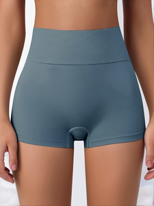 Offre Spéciale femmes taille XL taille haute sans entrejambe Yoga Shorts poches personnalisé <span class=keywords><strong>Spandex</strong></span> athlétique course Gym Fitness porter privé - Product Image 4