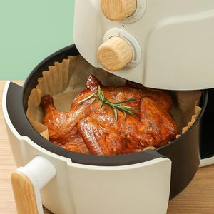 Forros Redondos para Freidora de Aire <span class=keywords><strong>Kaike</strong></span>, 150 Unidades, 6.3 Pulgadas, Resistentes al Aceite y al Calor, Papel Desechable Fácil de Limpiar para Cocinar y Hornear - Product Image 3