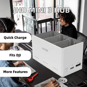 JHD Accessories Mini <strong>3</strong> Series <strong>2</strong> Way Charging Hub Fast <strong>3</strong> Hours Fully Charged JHDDJI Mini3 Mini <strong>3</strong> Pro Drone Battery Charger - Product Image 2