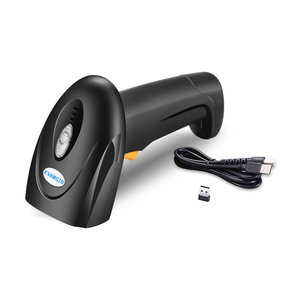 Escáner de código de barras EVAWGIB UDI portátil 1D y 2D con cable <span class=keywords><strong>USB</strong></span>, 2,4G inalámbrico, lector de código de barras QR de diente azul - Product Image 5