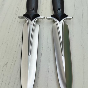 มีดพกพาแบบใบตายสำหรับล่าสัตว์ ยี่ห้อ HK แบบปรับแต่งได้ OEM EDC DIY ใบมีดสแตนเลส ด้ามจับ G10 ความยาวรวม 160 มม. - Product Image 2