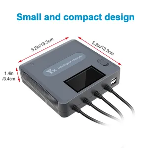 HOSHI Cargador de Batería con Pantalla Digital 6 en 1 para Dron <span class=keywords><strong>DJI</strong></span> <span class=keywords><strong>Mavic</strong></span> <span class=keywords><strong>Air</strong></span> <span class=keywords><strong>2</strong></span> /2S Hub de Carga de Batería - Product Image 6