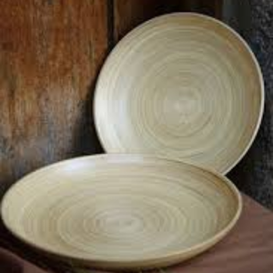 Corbeille à fruits classique en bambou de 12 pouces, grande assiette ronde en bois, plateau décoratif artisanal pour table basse - Product Image 6