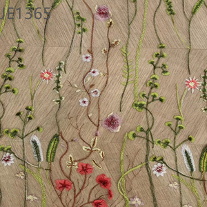 Weiße Farbe Perle <span class=keywords><strong>3D</strong></span> Applique Stickerei Französisch Spitze Stoff für Frauen Brautkleider - Product Image 3