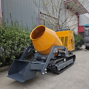 <span class=keywords><strong>Bétonnière</strong></span> mobile portable à essence avec moteur et pompe, haute efficacité, auto-chargeante, sur chenilles - Product Image 5