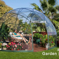Maison de jardin en igloo transparente en PVC de luxe, facile à installer, best-seller