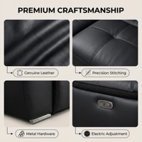 Canapé d'angle moderne XIYUA en cuir véritable, trois places, extensible, avec dossier coussin en éponge écologique et durable en acier inoxydable, idéal pour villa