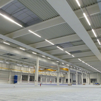 Luminaria LED Lineal Moderna de Aluminio con Clasificación IP65, 10W 22W 30W, 2Ft 4Ft, Ra80 3000-6500K, Regulable, para Almacenes