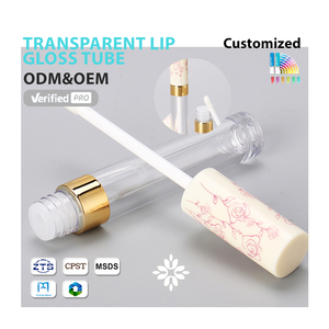 Tinh thể lớn Cây Đũa phép <span class=keywords><strong>Lipgloss</strong></span> Ống Private Logo <span class=keywords><strong>Lipgloss</strong></span> ống nhựa bàn chải tip Lip Gloss Ống - Product Image 1