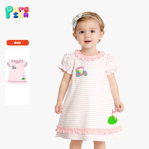 कस्टम बच्चों के कपड़े थोक गोल्फ एपलिक वसंत ग्रीष्मकालीन लड़कियों के कपड़े उच्च गुणवत्ता वाले एपलिक कपड़े सेट करते हैं - Product Image 2