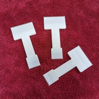 Vente en gros de grattoir d'épilation en plastique blanc pp 7cm outils de beauté personnalisés spatule d'épilation en plastique