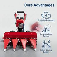 Moissonneuse-batteuse à essence de 1,2 m de large avec 4 rangs de coupe et moteur de 4,1 kW pour une récolte efficace du blé, du riz et de l'herbe