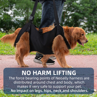 Harnais de levage réglable pour grands chiens avec poignées et soutien de hanche – Ensemble de soutien pour chiens
