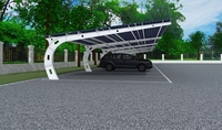 BIPV Panneau solaire Carport Shed Park Module photovoltaïque PV Centrale électrique