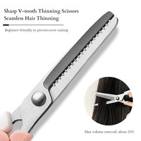 3pcs Set 3Cr13 Ciseaux de coupe de cheveux ménagers en acier inoxydable Ciseaux de beauté lisses pour les enfants pour la coiffure à domicile