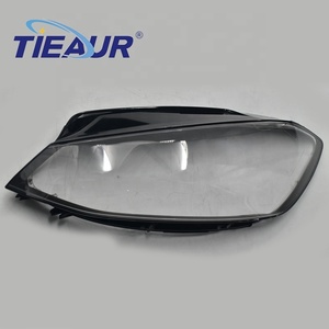 TIEAUR Accessoires Auto Très Vendus Cache-Phare Transparent à Bordure Noire Couleur Unie pour GOLF7.5 Année 2018-2020 - Product Image 4