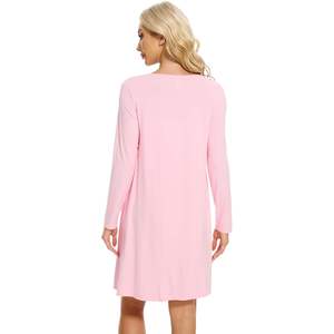 ชุดนอนแขนยาวผู้หญิงขายส่ง เนื้อผ้านุ่ม วิสโคส แบมบู ช่วยระบายความร้อน ไซส์ S ถึง XXL - Product Image 2