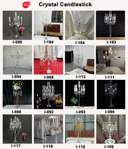 Candelabri Alti in Metallo Nero per Centrotavola Decorativi per Matrimoni ed Eventi - Product Image 4