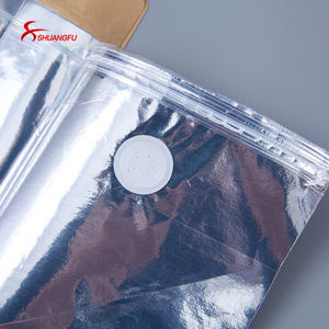 วาล์วย่อยสลายได้ T ซิป12ออนซ์คราฟท์บล็อกถุงกาแฟด้านล่าง - Product Image 3