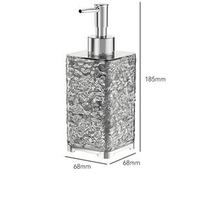 Distributeurs de savon liquide en plastique rechargeables de luxe léger et moderne, 300 ml et 500 ml, pour usage domestique et hôtelier, nettoyant pour le visage et le corps - Product Image 1