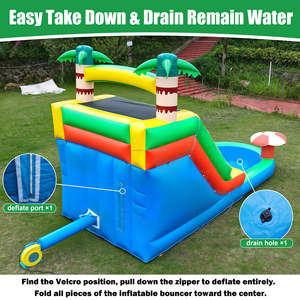 Tobogán Acuático Inflable <span class=keywords><strong>de</strong></span> Grado Comercial, Casa <span class=keywords><strong>de</strong></span> Brinco Acuática <span class=keywords><strong>para</strong></span> Patio Trasero, Fiestas <span class=keywords><strong>de</strong></span> Cumpleaños al Aire Libre, Alquiler Comercial - Product Image 3