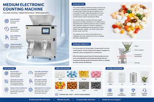 Machine de comptage automatique de comprimés à 8 canaux, machine d'emballage de pilules solides, machine d'emballage de bonbons gélifiés en bouteille - Product Image 3