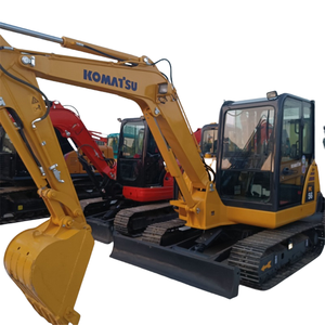 5 toneladas mini Japón Komatsu pc56 excavadoras de orugas hidráulicas usadas para el hogar excavadoras de cubo de segunda mano - Product Image 1