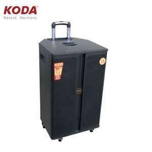 Koda <strong>Subwoofer</strong> Wooden Karaoke Audio Sound <strong>System</strong> 15inch Speaker Trolley With Best Design - Product Image 3
