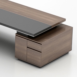 Bureau de direction industriel moderne de luxe ergonomique en bois à prix de gros - Product Image 4