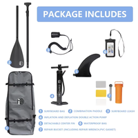 Planche à pagaie gonflable Stand Up Paddle 11'' en PVC, polyvalente pour lacs et rivières, avec garantie de 3 ans, OME Unisexe