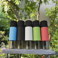Chicha électronique portable moderne et durable pour voiture, avec tuyau en acrylique carré laqué givré, plusieurs modèles disponibles