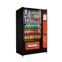 Mesin Penjual Otomatis Snack dan Minuman Layar Sentuh 10-inci Harga Grosir Pabrik Cina, Manajemen Berbasis Cloud SDK