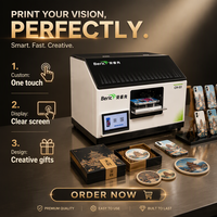 Printer UV Flatbed A5 Baru dengan Head XP600, Presisi Tinggi, Wifi, Otomatis, Printer Inkjet Multiwarna untuk Casing Ponsel