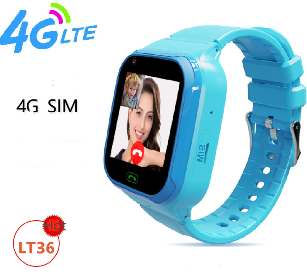 2022 4G Kids Smart Watch LT36 SOS Call Kids Watch LBS Wifi Location Video Call Waterproof GPS Smart Watch for Kids