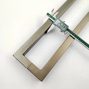 Moderner Türgriff hebel aus Edelstahl Außen türgriffe aus Glas