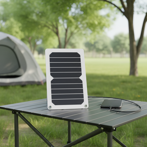 <span class=keywords><strong>Chargeur</strong></span> <span class=keywords><strong>solaire</strong></span> pliable d'extérieur personnalisé 5,3 W avec connecteur USB DC Type C pour iPad <span class=keywords><strong>iPhone</strong></span> Panneaux solaires - Product Image 1