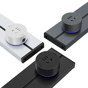 Riel de Alimentación de Pared de Aluminio de 40cm 50cm 60cm 75cm 100cm 8000W con Enchufe WiFi Tuya Estándar del Reino Unido de 13A y 6 Tomas de Corriente para Oficina y Cocina - Product Image 4