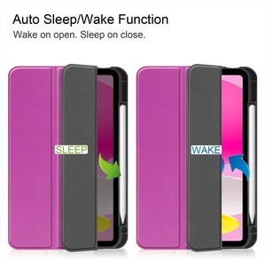 Housse de tablette en cuir PU à trois volets de 10e génération, compatible avec les <span class=keywords><strong>iPad</strong></span> <span class=keywords><strong>Apple</strong></span> de 10,9 pouces, 10/10,9/<span class=keywords><strong>2022</strong></span> - Product Image 6