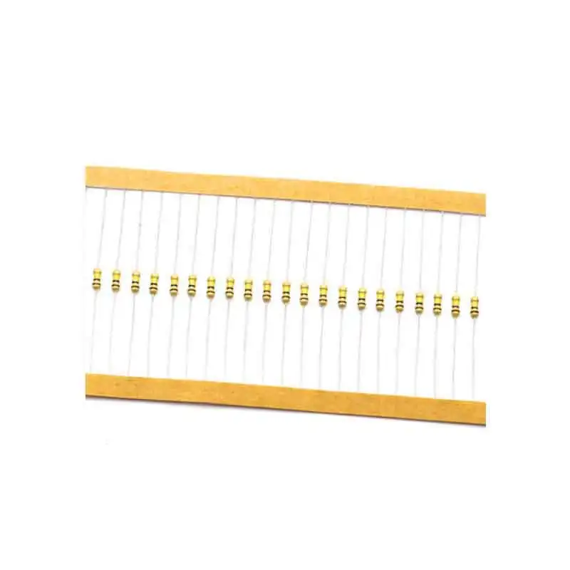 Elektronik Pintar ~ Resistor Film Karbon Tunggal Satu Atap 1/4W 1K 5% Resistor Cincin Lima Warna (100) Batch Harga Rendah