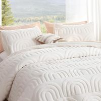 Ensemble de housse de couette tuftée 100% coton de haute qualité literie lavée pour la maison et l'hôtel King Queen Twin et tailles complètes disponibles