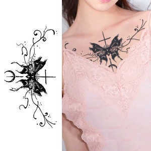 Lâu Dài Nước Ép Thảo Dược Bán Vĩnh Viễn Hình Xăm Sticker Thực Tế Giả Hình Xăm Cơ Thể Không Thấm Nước Hình Xăm Tạm Thời Stencil Sticker - Product Image 5